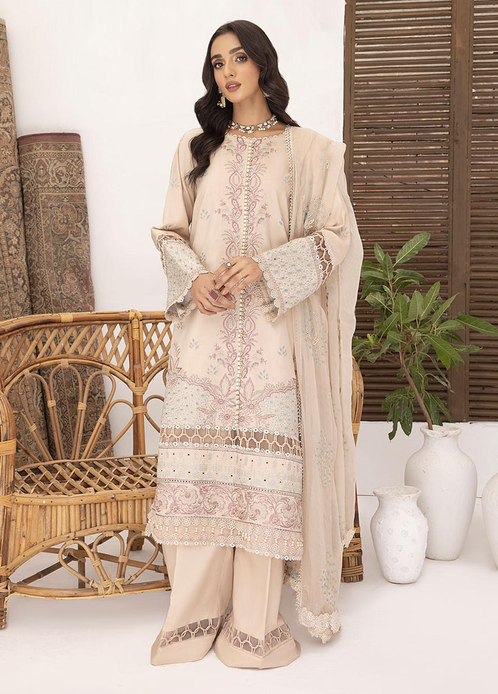 Kastoori By Awwal Embroidered Viscose Suits Unstitched 3 Piece AW23K-2 D-05 Stardust - Winter Collection