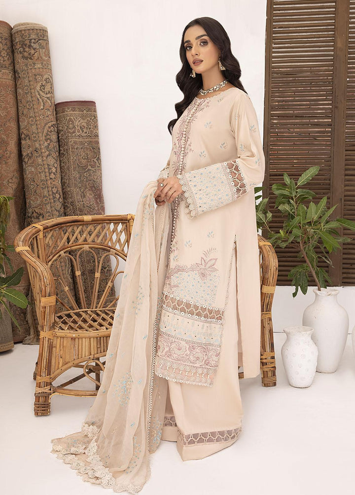 Kastoori By Awwal Embroidered Viscose Suits Unstitched 3 Piece AW23K-2 D-05 Stardust - Winter Collection