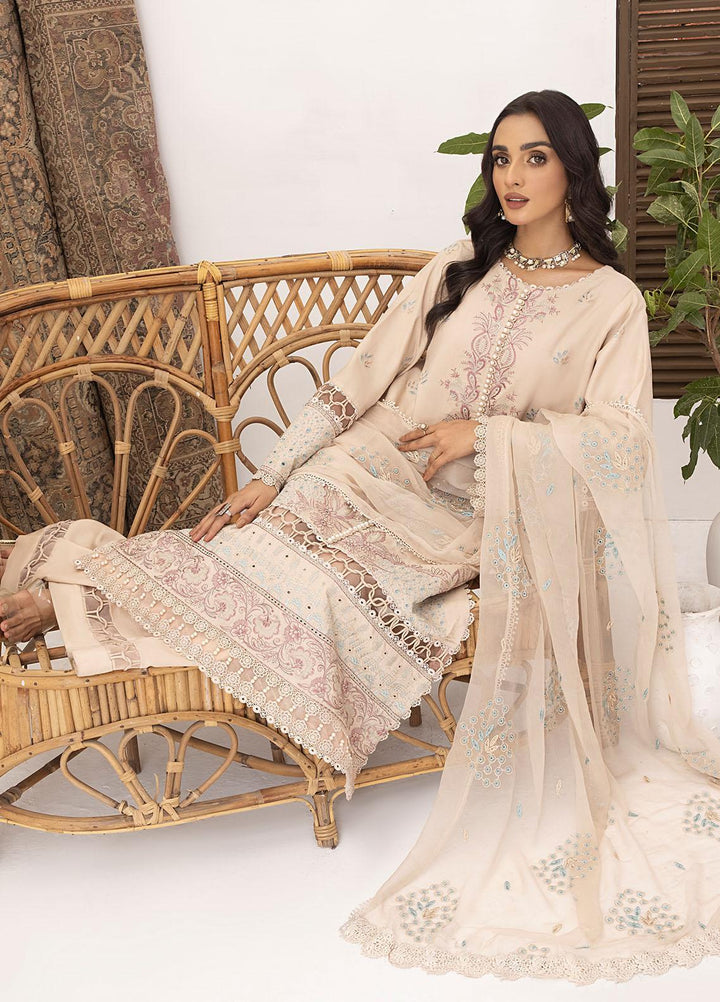 Kastoori By Awwal Embroidered Viscose Suits Unstitched 3 Piece AW23K-2 D-05 Stardust - Winter Collection