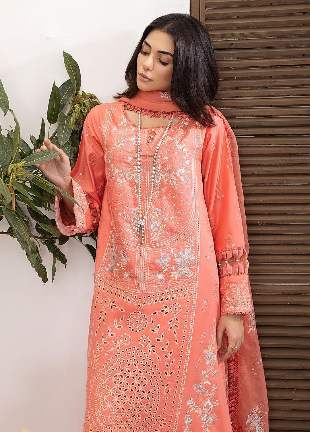 Kastoori By Awwal Embroidered Viscose Suits Unstitched 3 Piece AW23K-2 D-06 Enigma - Winter Collection