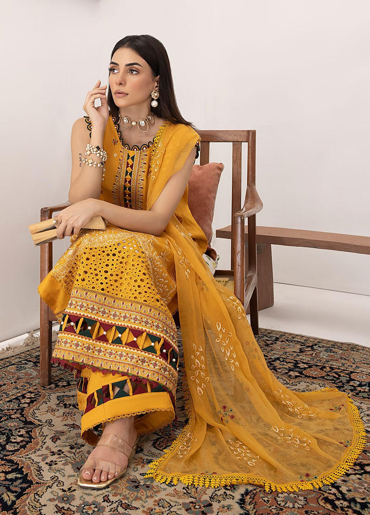 Kastoori By Awwal Embroidered Viscose Suits Unstitched 3 Piece AW23K-2 D-08 Flora - Winter Collection