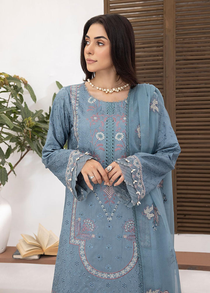 Kastoori By Awwal Embroidered Viscose Suits Unstitched 3 Piece AW23K-2 D-09 Phoenix - Winter Collection
