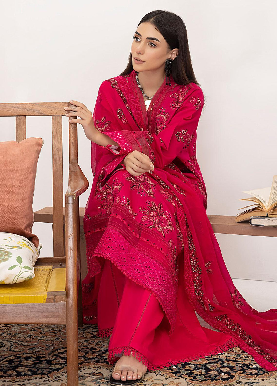 Kastoori By Awwal Embroidered Viscose Suits Unstitched 3 Piece AW23K-2 D-10 Dolcet - Winter Collection