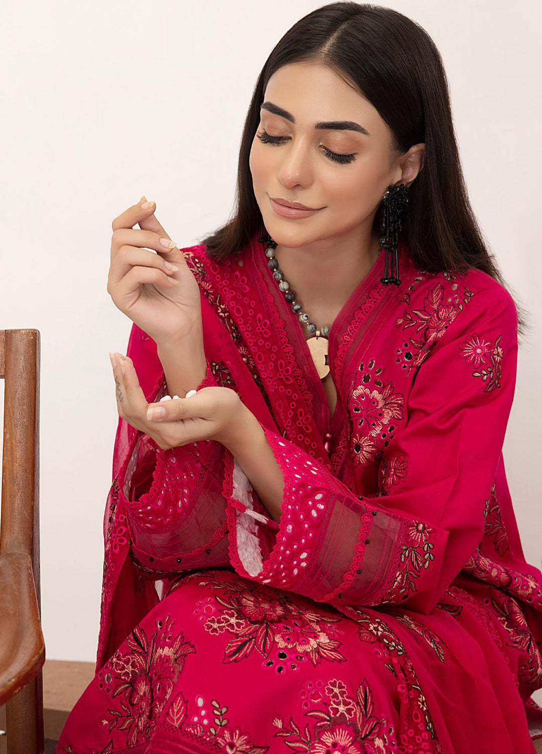 Kastoori By Awwal Embroidered Viscose Suits Unstitched 3 Piece AW23K-2 D-10 Dolcet - Winter Collection