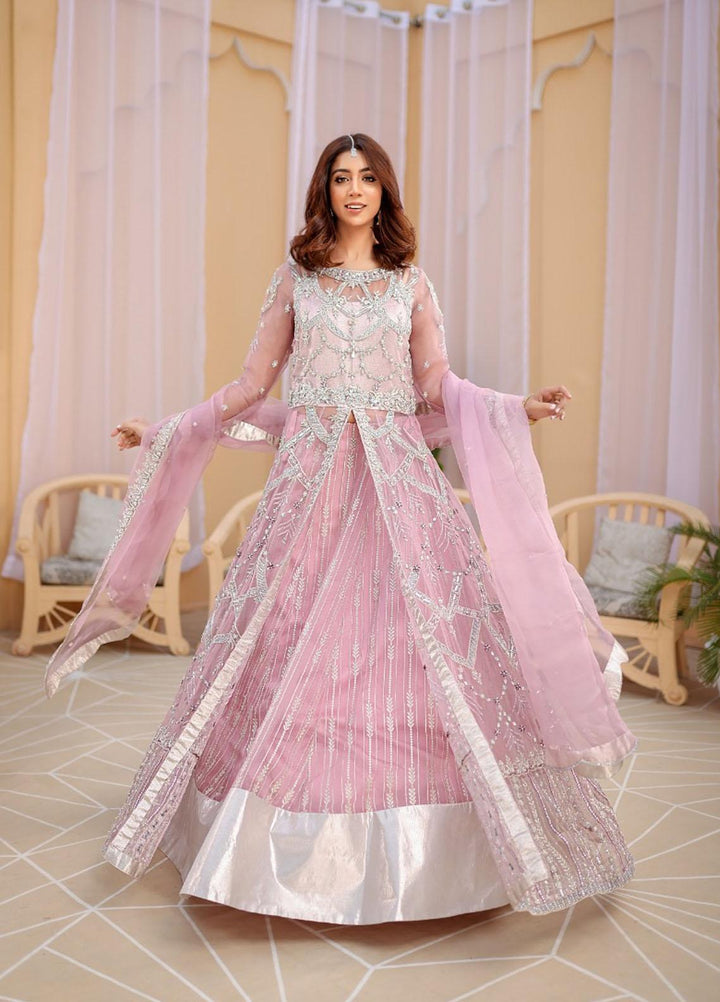 Kausar Attire Ready to Wear  Organza 3 Piece Dress MA22IMP EMERALD