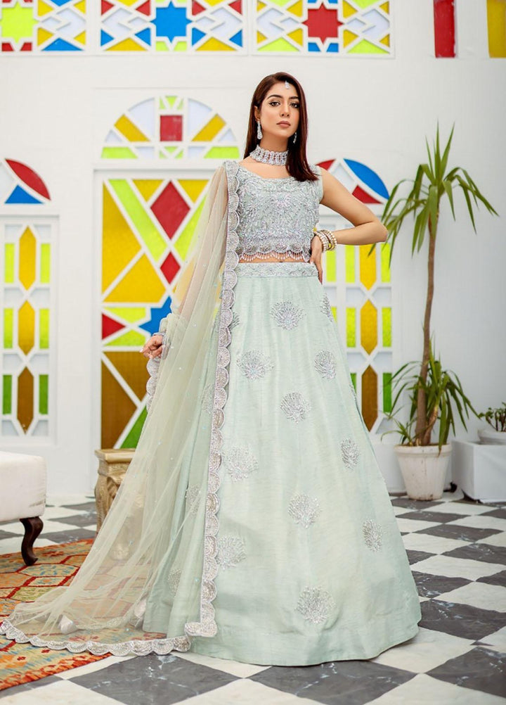 Kausar Attire Ready to Wear  Raw Silk 3 Piece Dress MA22IMP OPAL