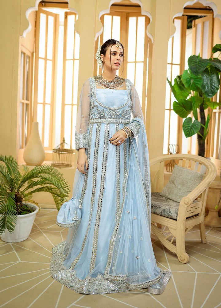 Kausar Attire Ready to Wear  Net 3 Piece Dress MA22IMP CRYSTAL