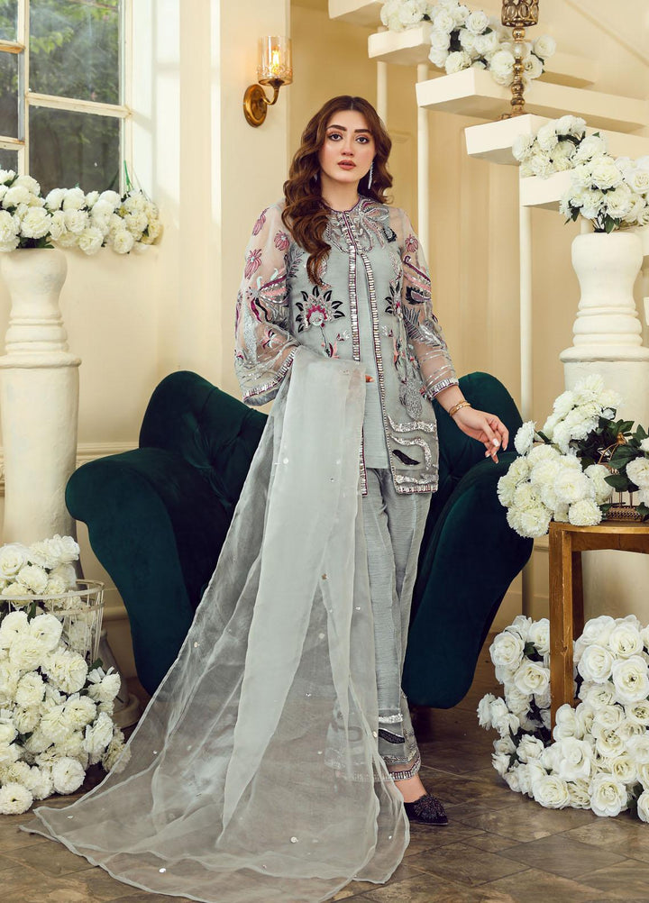 Kausar Attire Luxury Pret  Organza 4 Piece Dress KA22TM AURANGZEB
