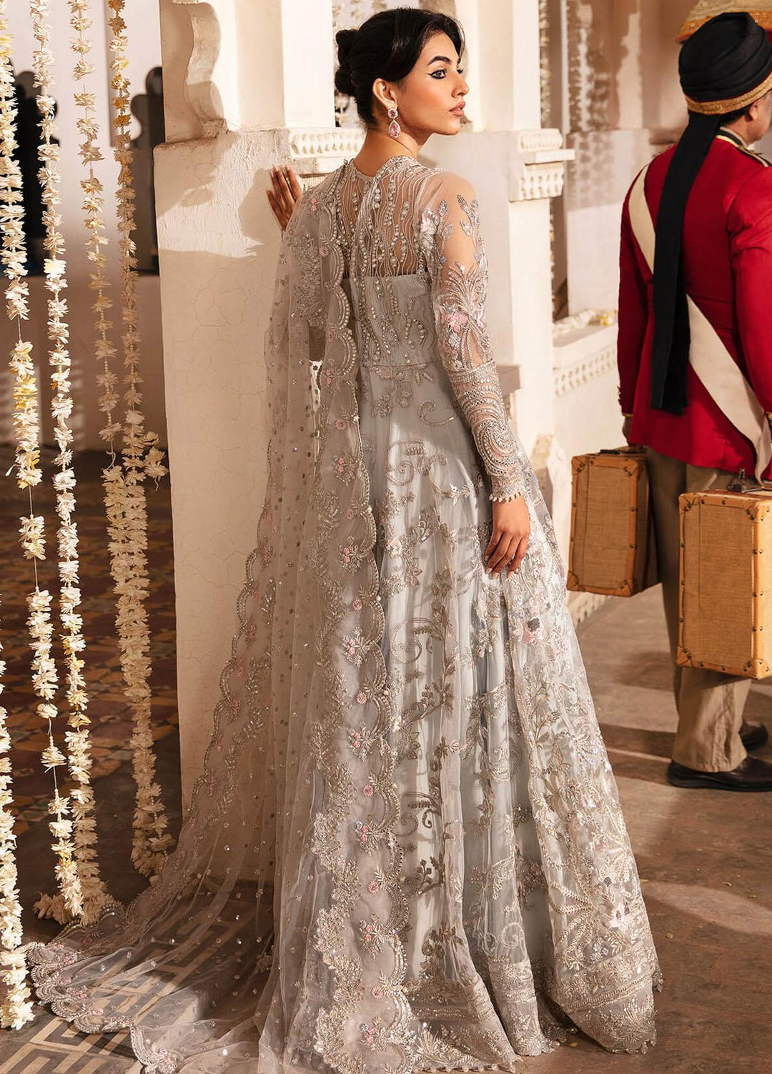 Kayseria By Serene Premium Embroidered Net Suits Unstitched 3 Piece SP24KS SB-23 Aysel - Wedding Collection