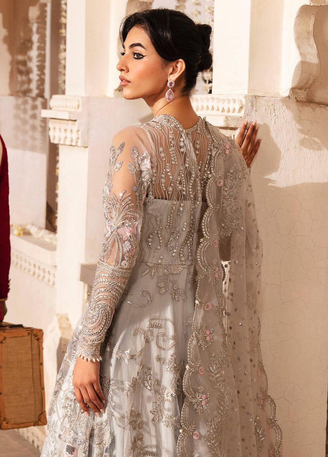 Kayseria By Serene Premium Embroidered Net Suits Unstitched 3 Piece SP24KS SB-23 Aysel - Wedding Collection