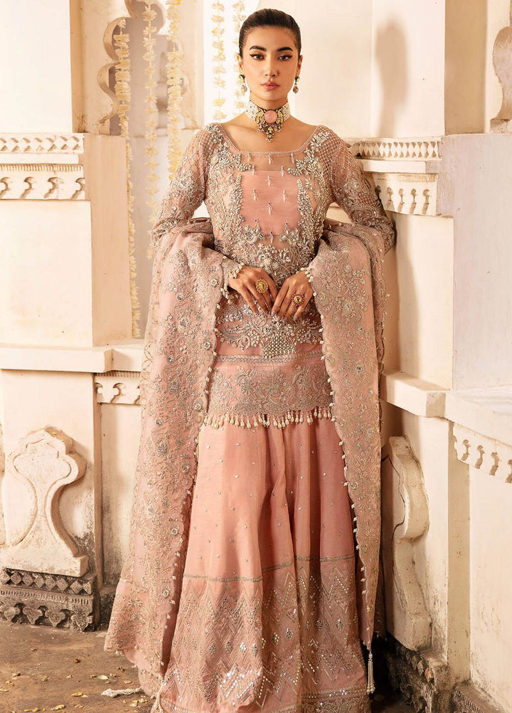Kayseria By Serene Premium Embroidered Net Suits Unstitched 4 Piece SP24KS SB-24 Blume - Wedding Collection