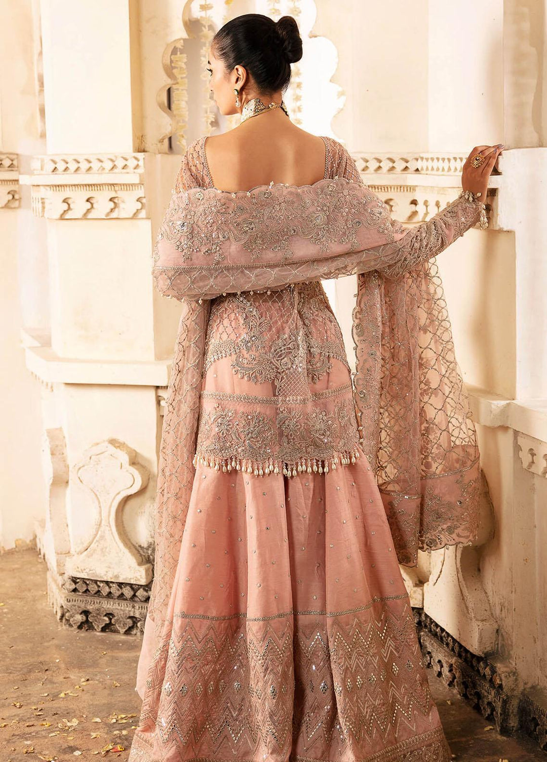 Kayseria By Serene Premium Embroidered Net Suits Unstitched 4 Piece SP24KS SB-24 Blume - Wedding Collection