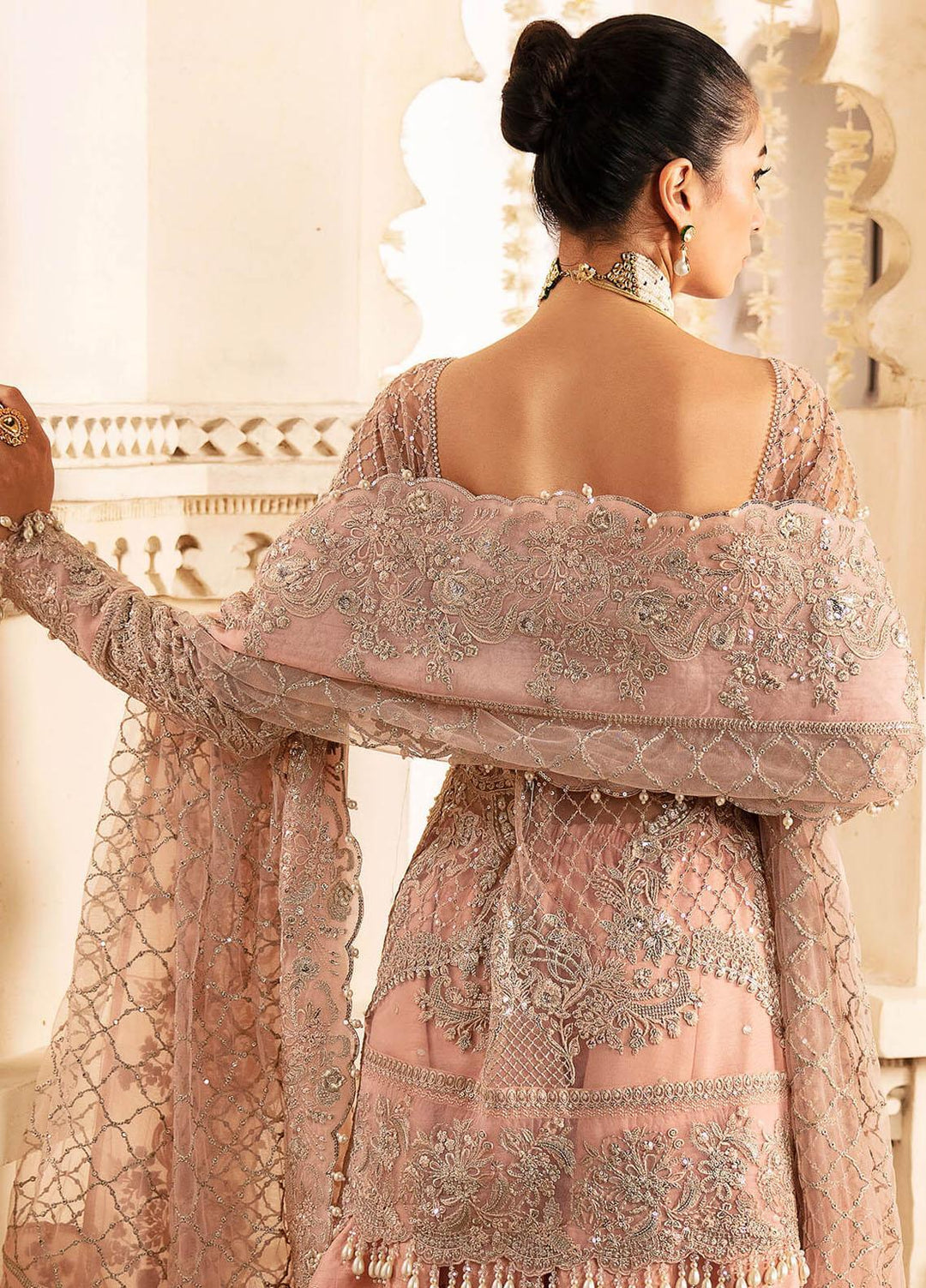 Kayseria By Serene Premium Embroidered Net Suits Unstitched 4 Piece SP24KS SB-24 Blume - Wedding Collection