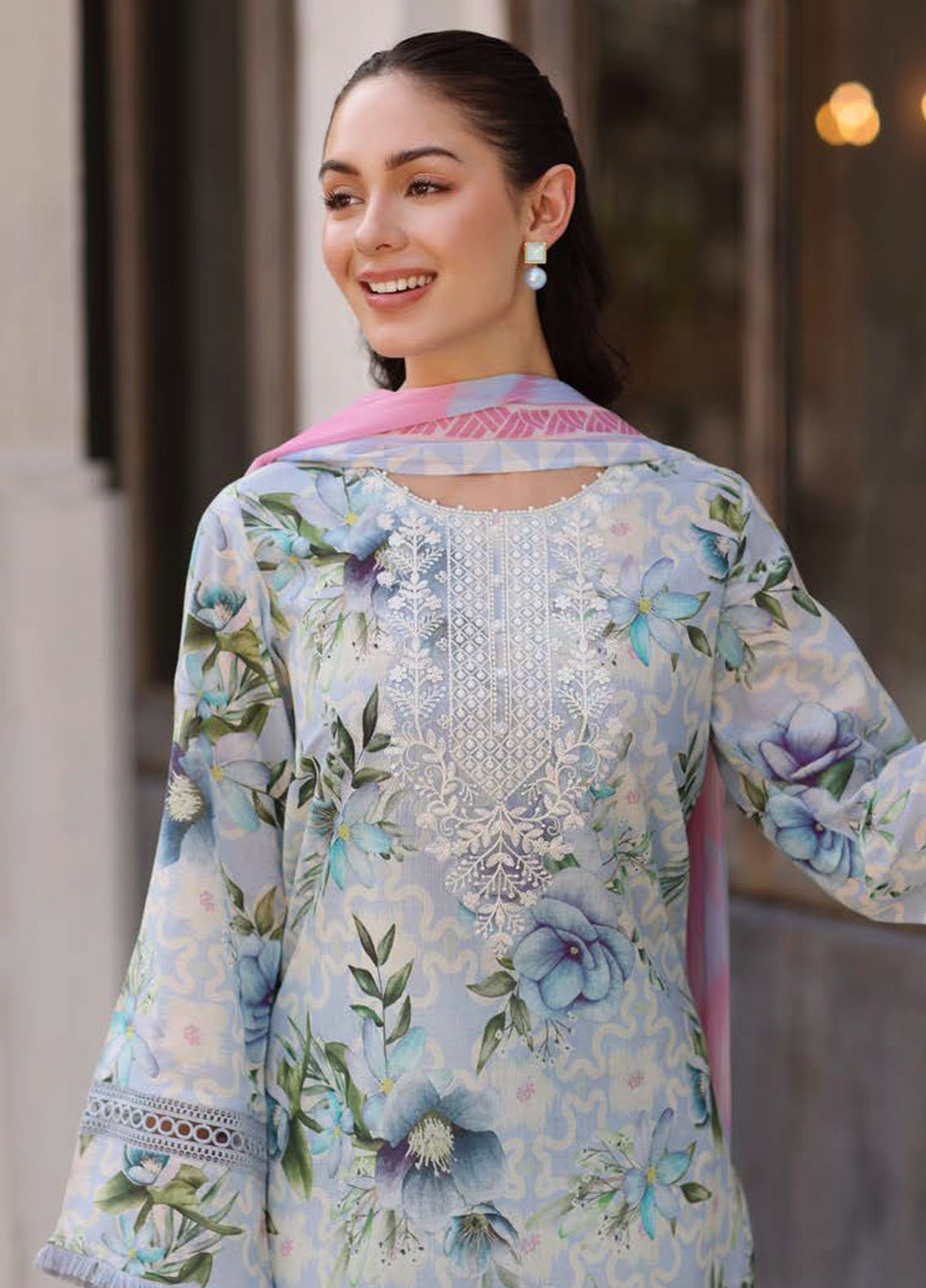 Kesariya by Riaz Arts Embroidered Lawn Suits Unstitched 3 Piece RA25KE KY-01 - Summer Collection