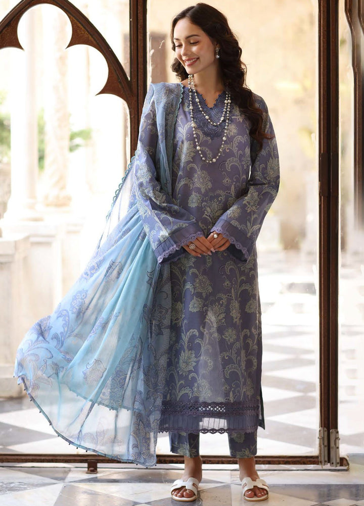 Kesariya by Riaz Arts Embroidered Lawn Suits Unstitched 3 Piece RA25KE Ky-02 - Summer Collection