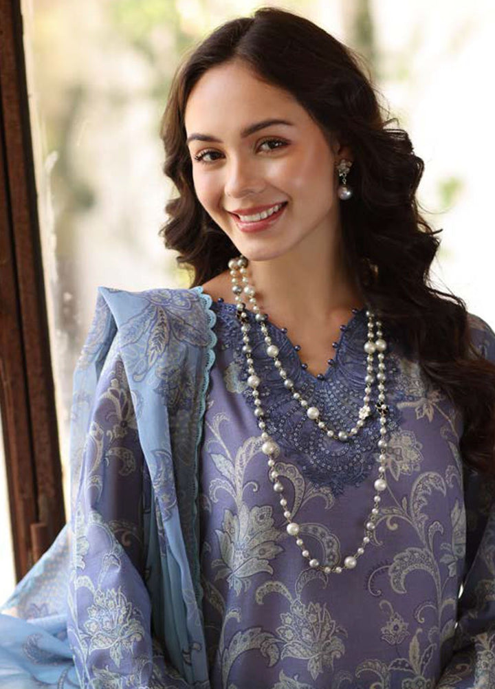 Kesariya by Riaz Arts Embroidered Lawn Suits Unstitched 3 Piece RA25KE Ky-02 - Summer Collection