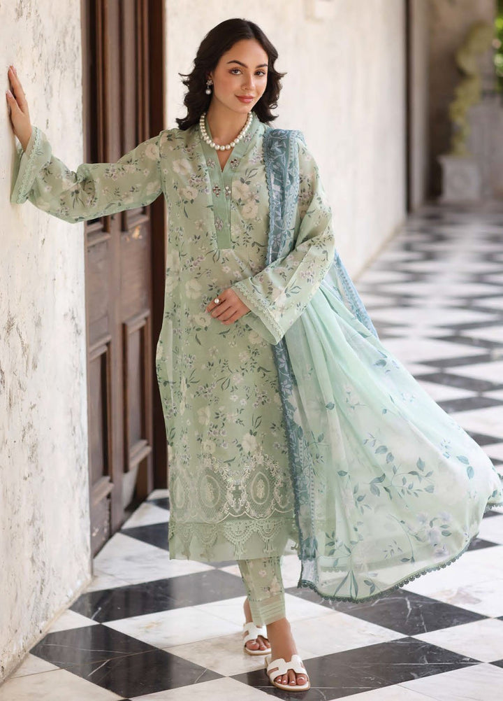 Kesariya by Riaz Arts Embroidered Lawn Suits Unstitched 3 Piece RA25KE KY-03 - Summer Collection