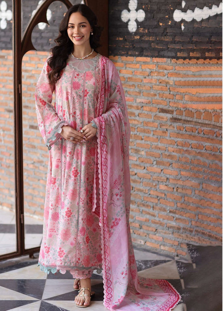 Kesariya by Riaz Arts Embroidered Lawn Suits Unstitched 3 Piece RA25KE KY-04 - Summer Collection