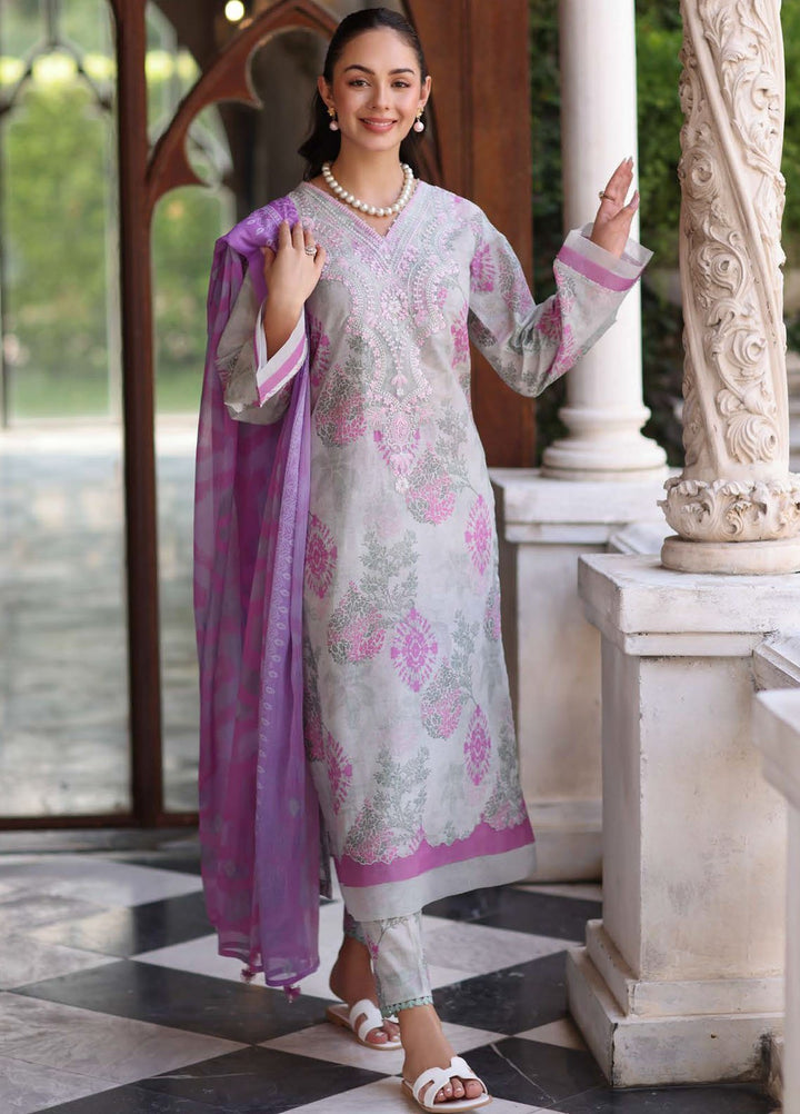 Kesariya by Riaz Arts Embroidered Lawn Suits Unstitched 3 Piece RA25KE KY-06 - Summer Collection