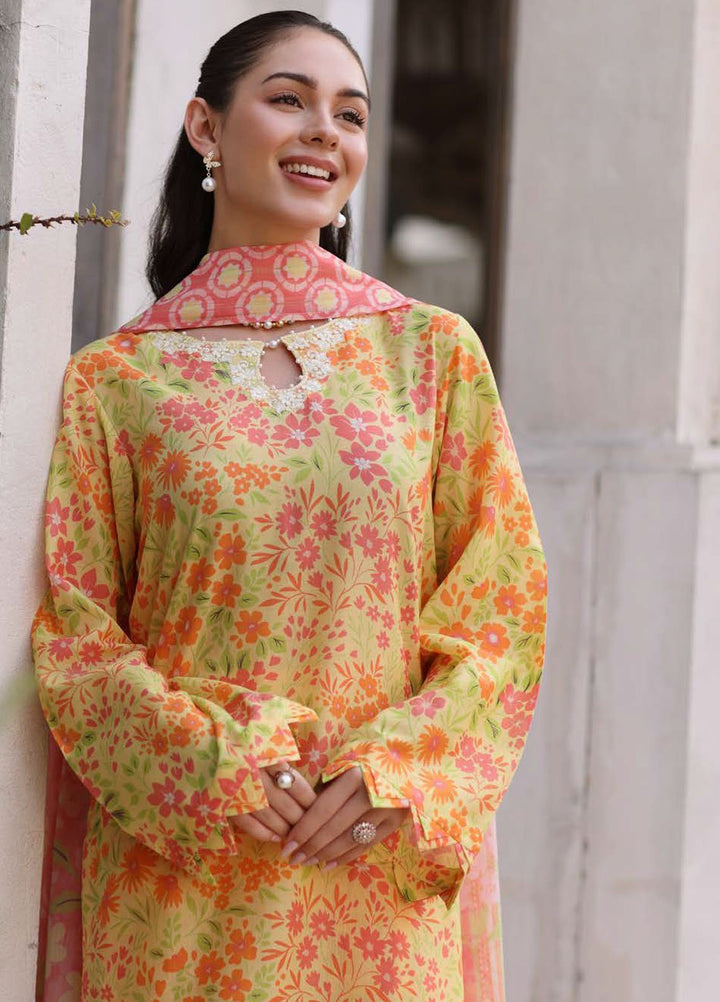 Kesariya by Riaz Arts Embroidered Lawn Suits Unstitched 3 Piece RA25KE KY-07 - Summer Collection