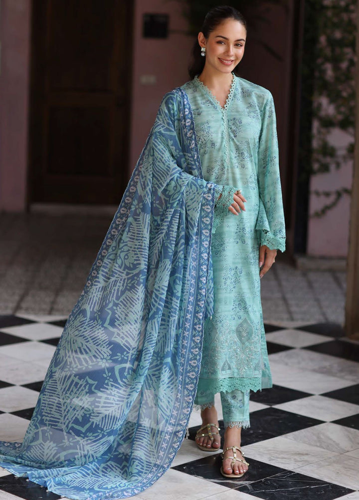Kesariya by Riaz Arts Embroidered Lawn Suits Unstitched 3 Piece RA25KE KY-10 - Summer Collection