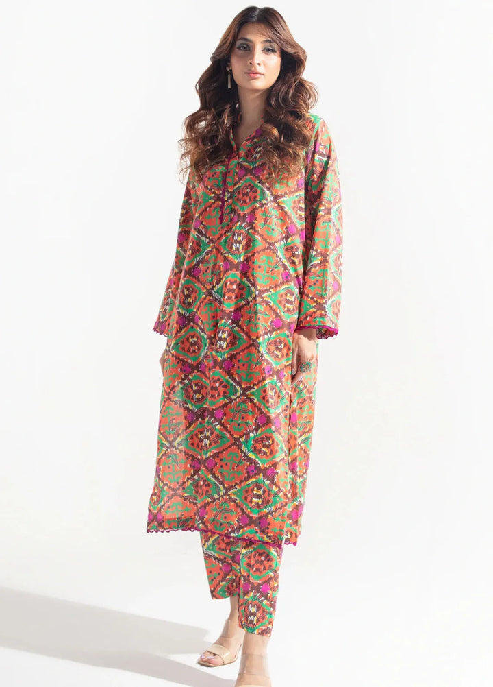 Kesori Pret Casual Cambric 2 Piece Suit Aura