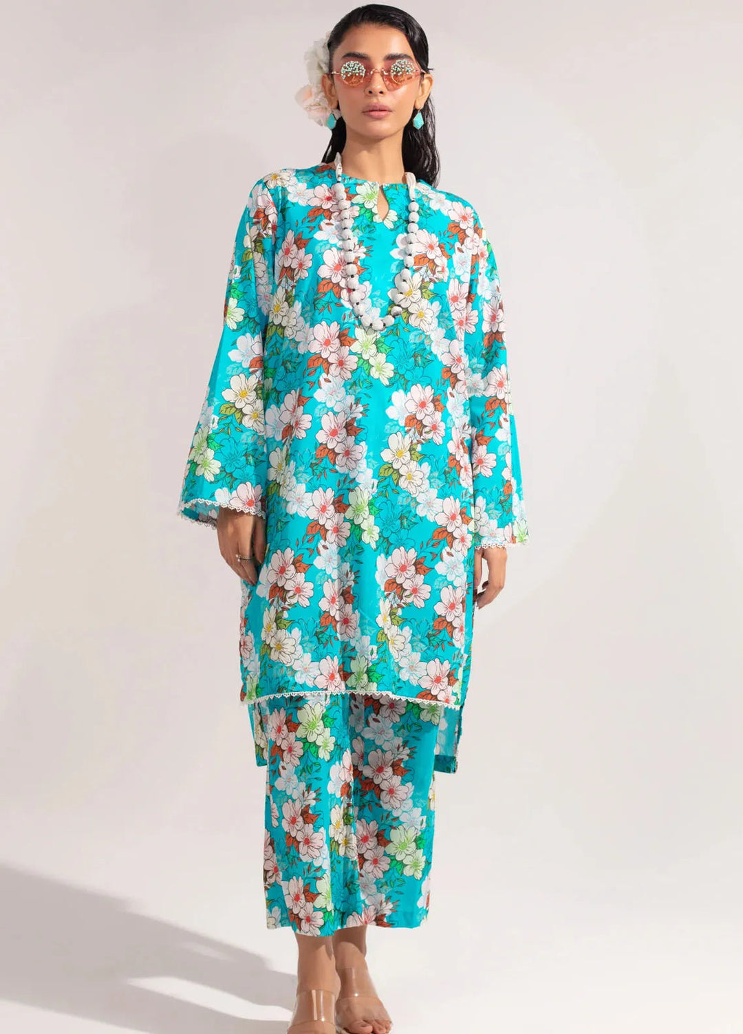 Kesori Pret Casual Cambric 2 Piece Suit Emara