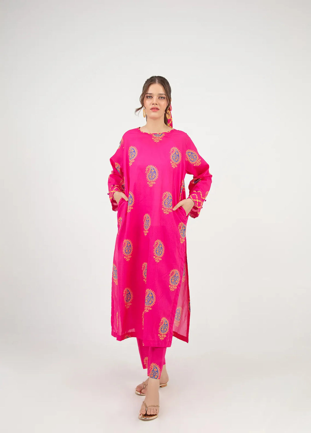 Kesori Pret Printed Cambric 2 Piece Suit Runa