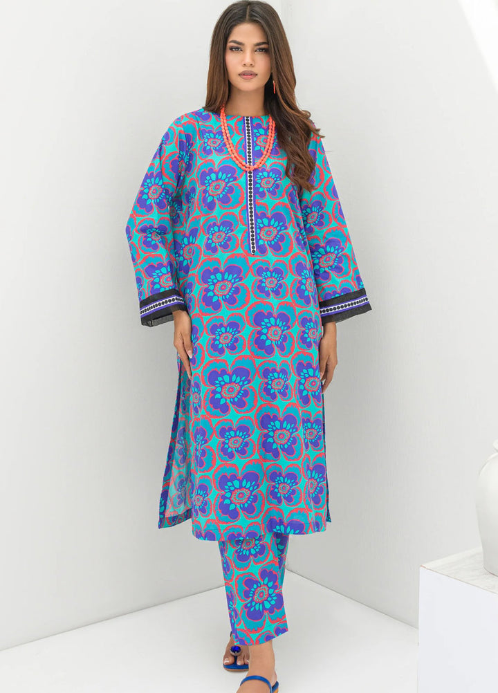 Kesori Pret Printed Cambric Cotton 2 Piece VIOLA