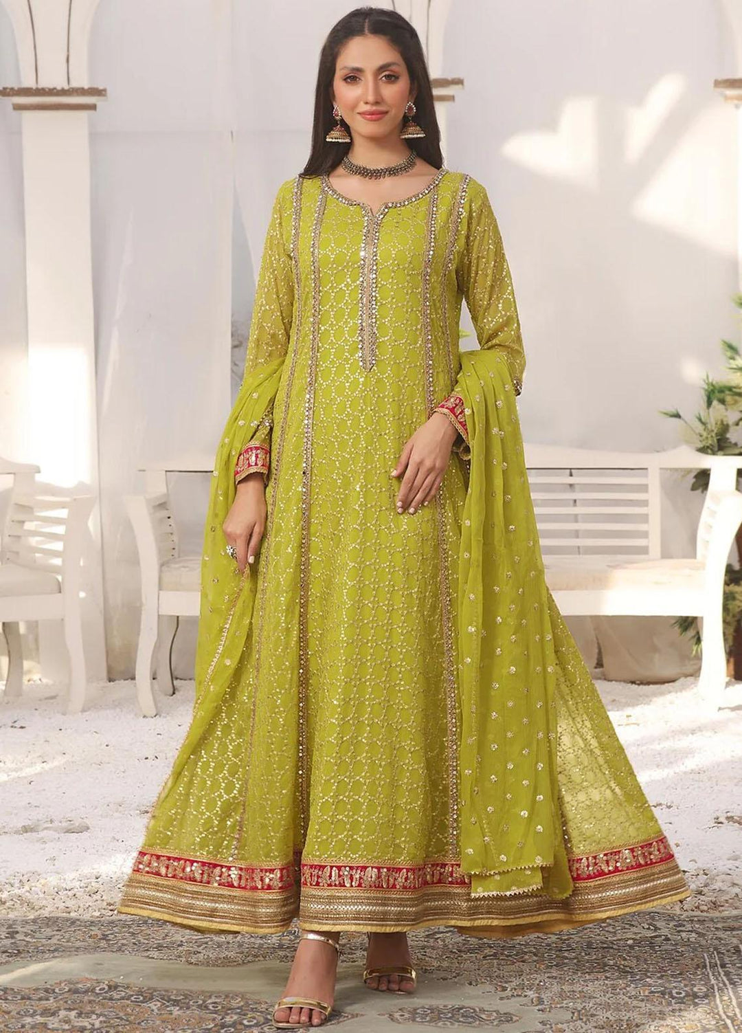 Al Harir Apparel Pret Eastern Chiffon 4 Piece Suit MIRAAL