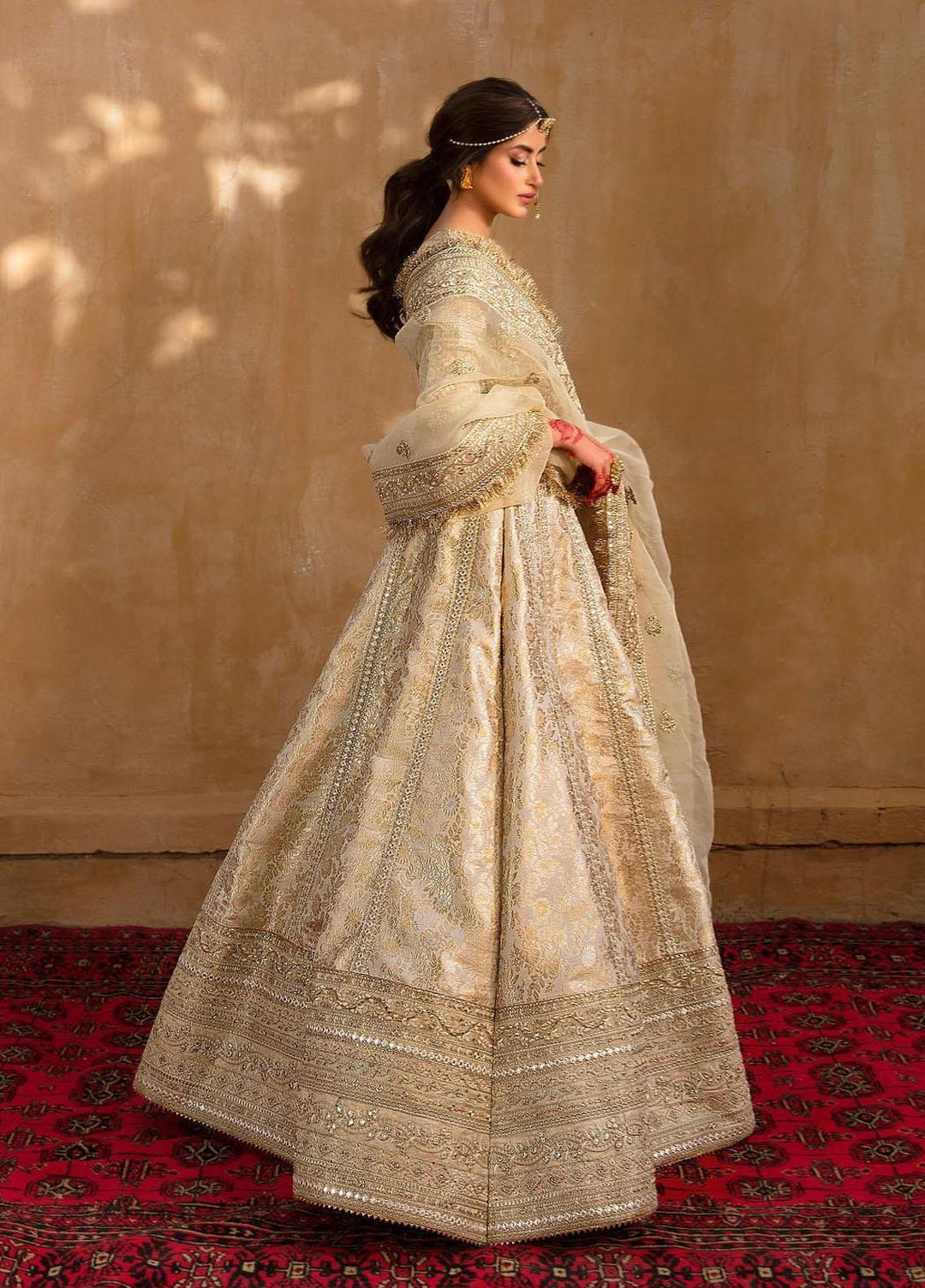 Khaab By Qalamkar Embroidered Chiffon Suits Unstitched 3 Piece QLM22K KF-04 Afsana - Festive Collection