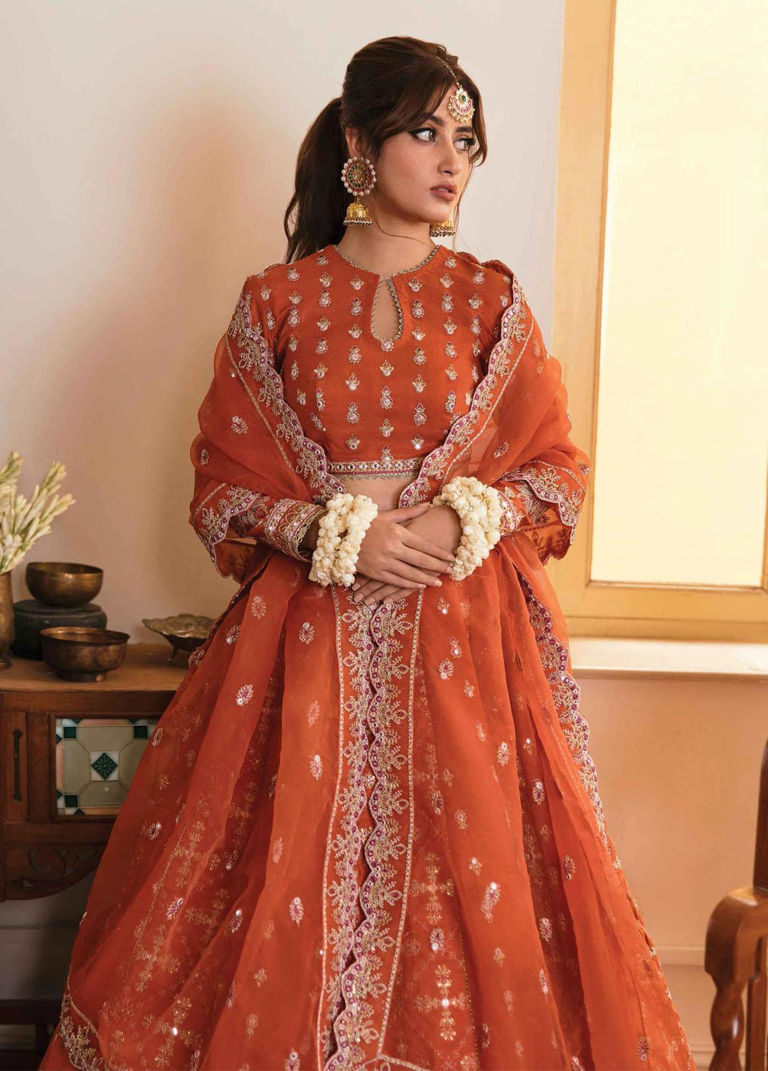 Khaab by Qalamkar Embroidered  Suits Unstitched 3 Piece QLM22-K2 NF-03 Meher - Luxury Formals Collection