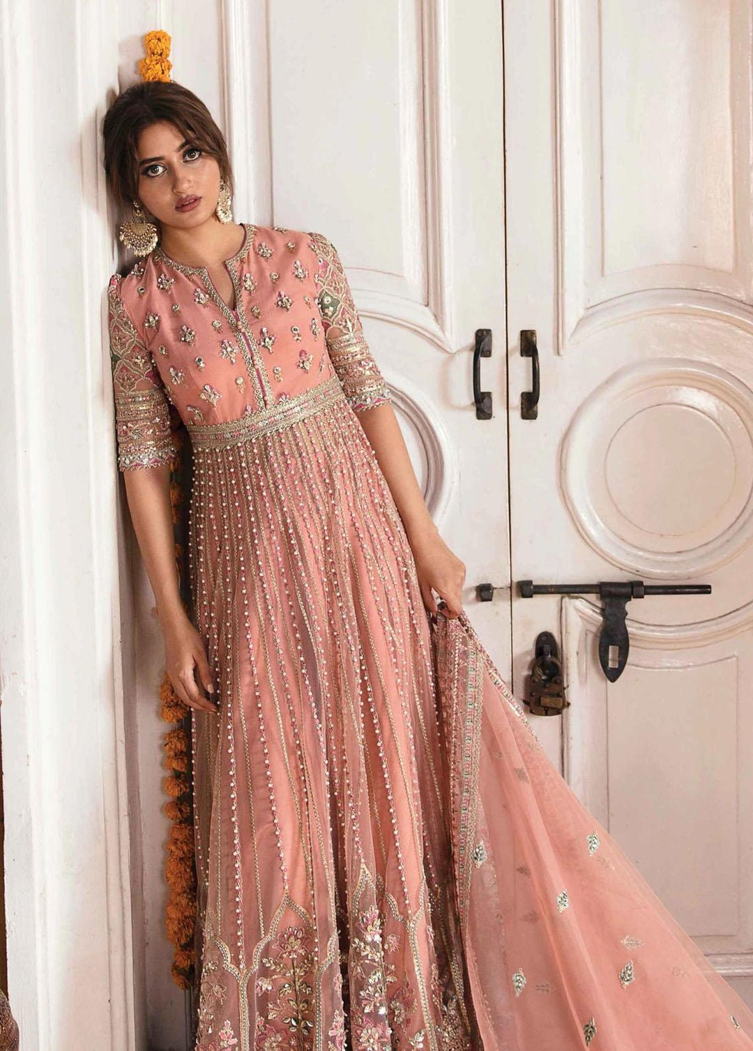 Khaab by Qalamkar Embroidered  Suits Unstitched 3 Piece QLM22-K2 NF-04 Enisa - Luxury Formals Collection