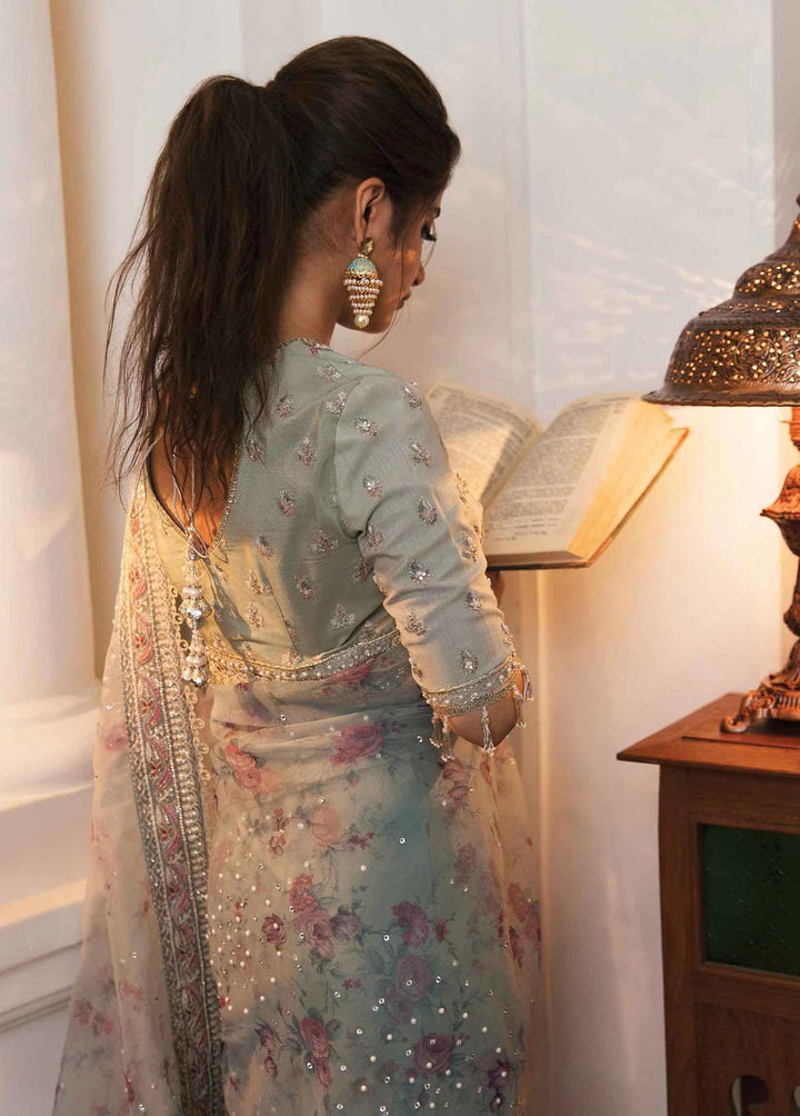 Khaab by Qalamkar Embroidered Unstitched Saree QLM22-K2 NF-05 Afroze - Luxury Formals Collection