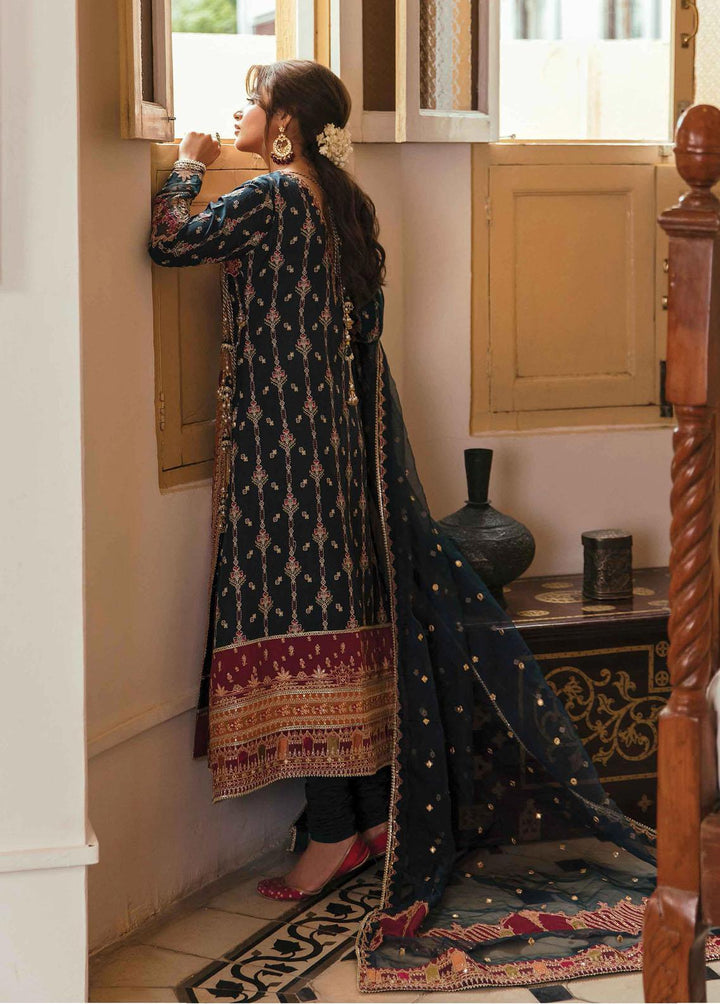 Khaab by Qalamkar Embroidered  Suits Unstitched 3 Piece QLM22-K2 NF-07 Zarnish - Luxury Formals Collection