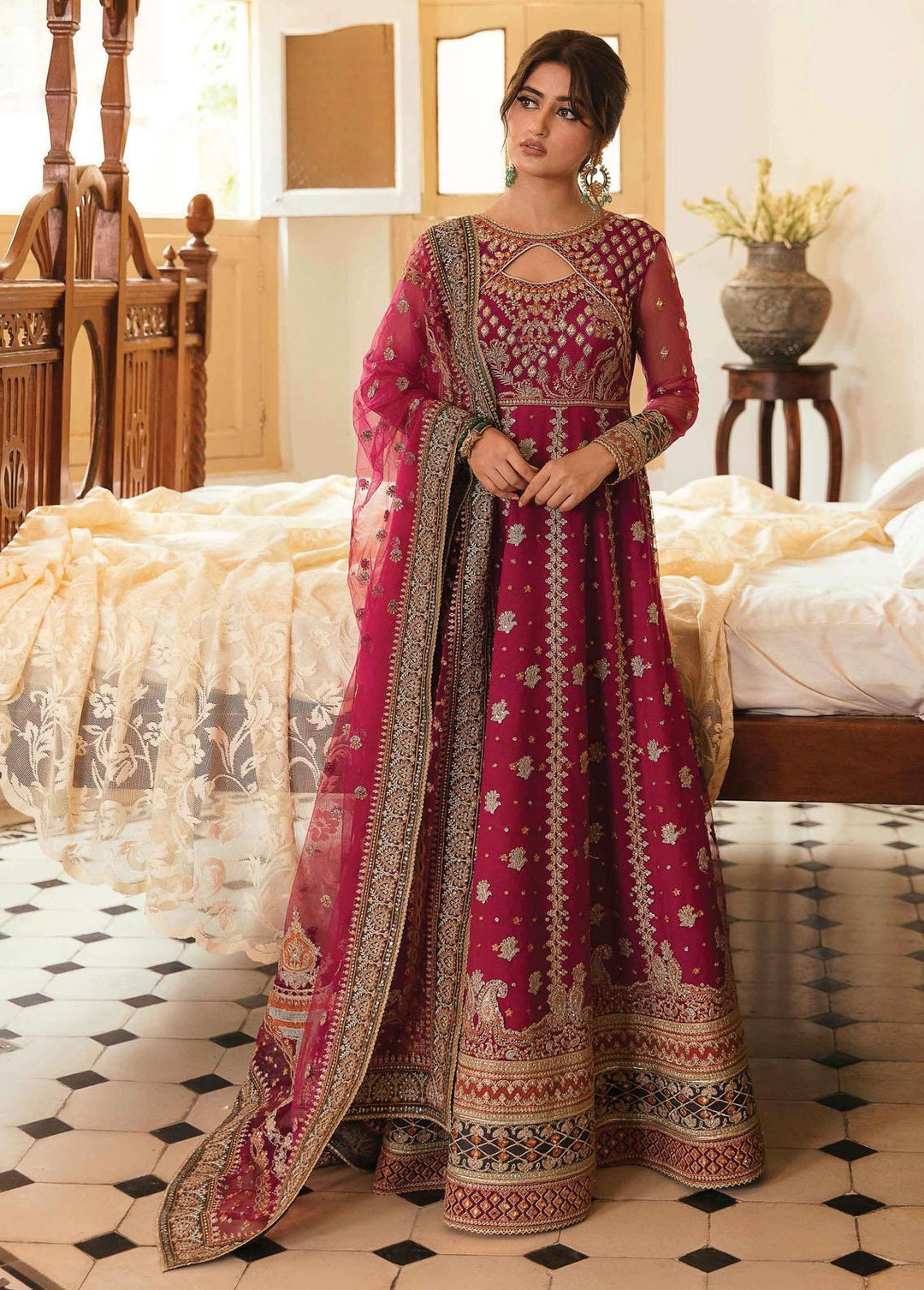 Khaab by Qalamkar Embroidered  Suits Unstitched 3 Piece QLM22-K2 NF-08 Savera - Luxury Formals Collection