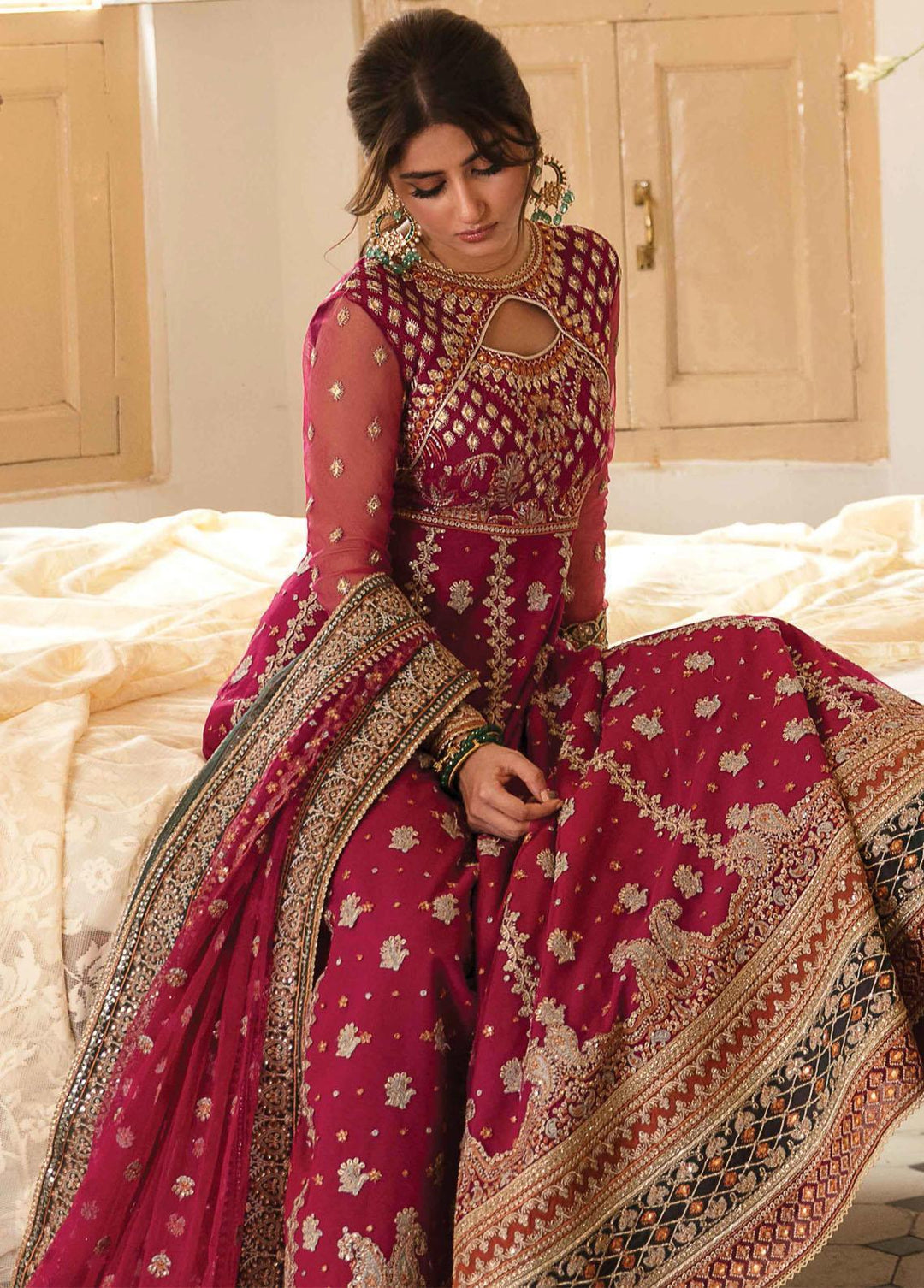 Khaab by Qalamkar Embroidered  Suits Unstitched 3 Piece QLM22-K2 NF-08 Savera - Luxury Formals Collection