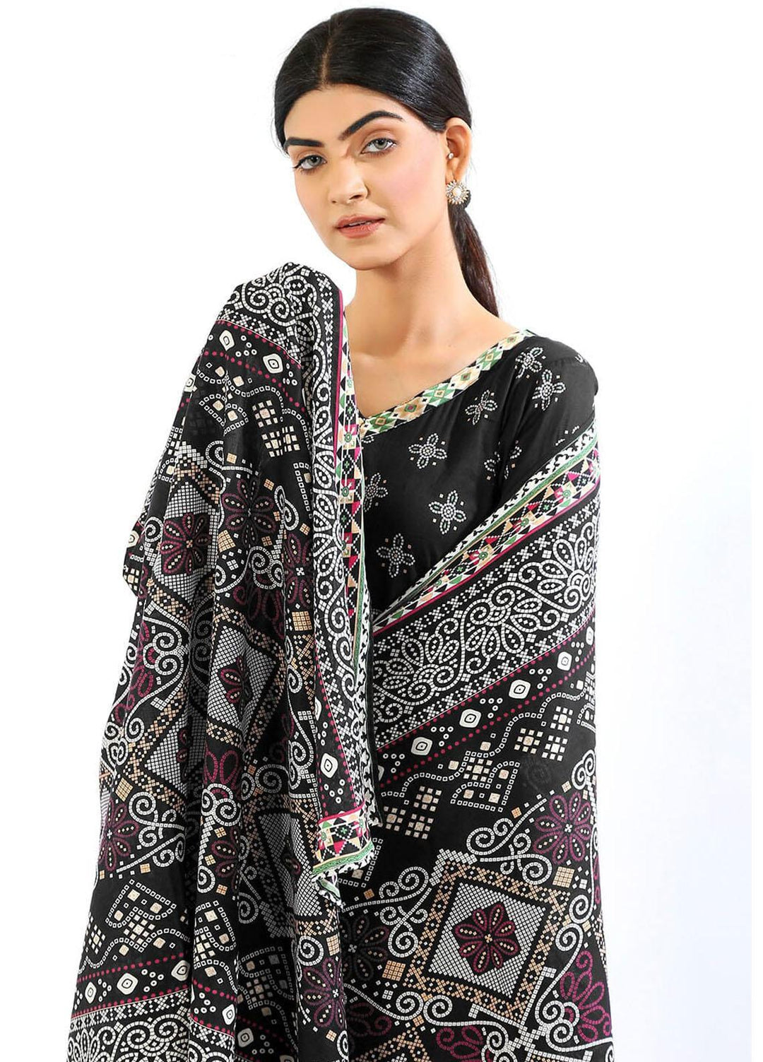 Khas Printed Lawn Suits Unstitched 3 Piece KHS23MC KLA-1996 - Summer Collection