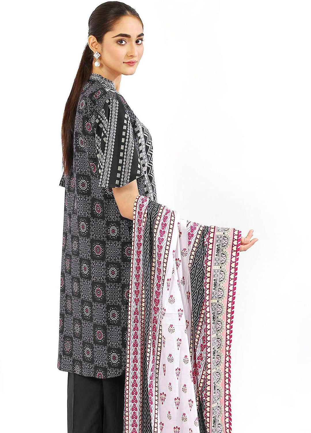 Khas Printed Lawn Suits Unstitched 3 Piece KHS23MC KLA-1998 - Summer Collection