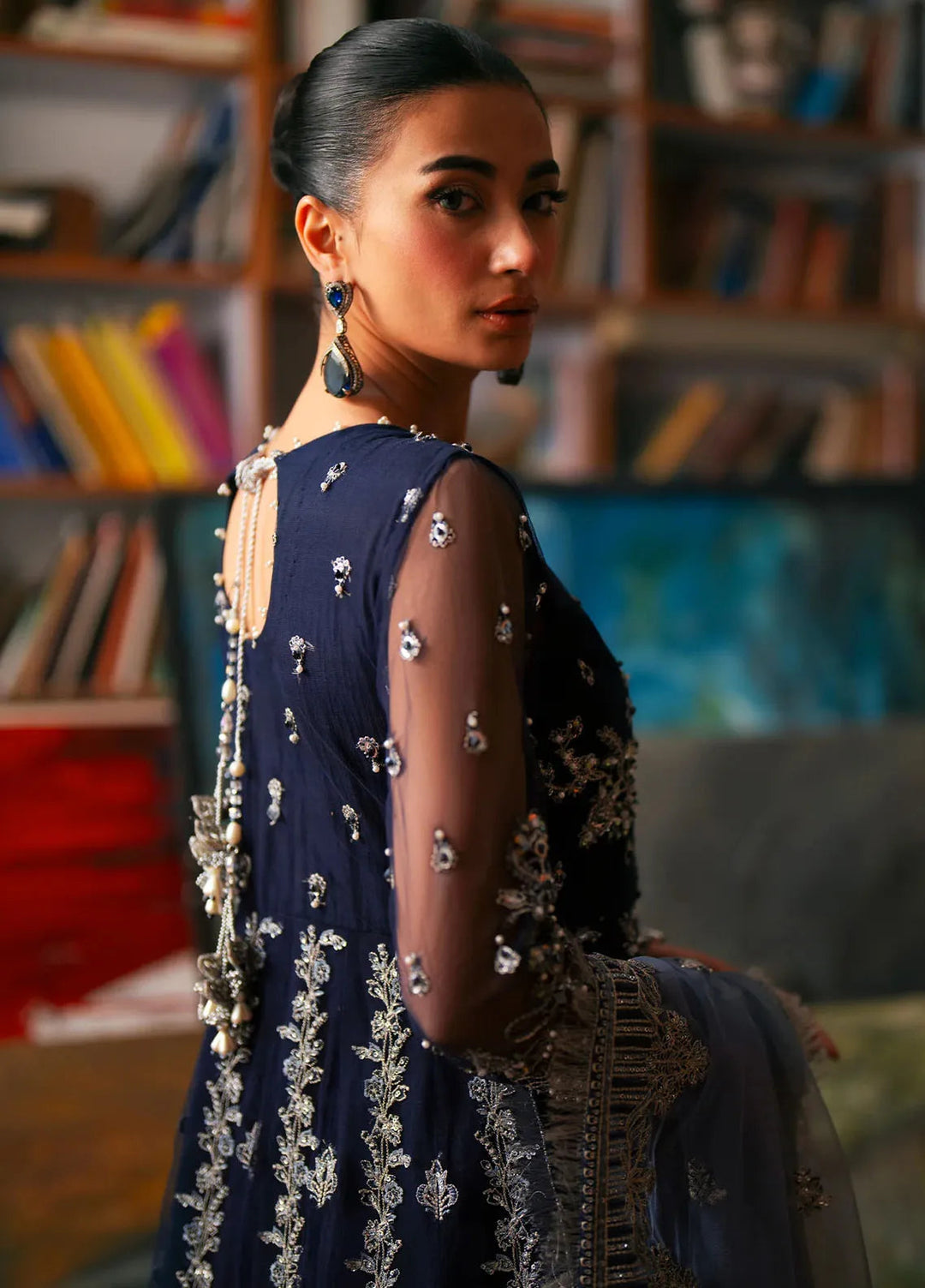 Khatoon By Eleshia Embroidered Net Suit Unstitched 3 Piece ELS24K Marosh - Luxury Collection