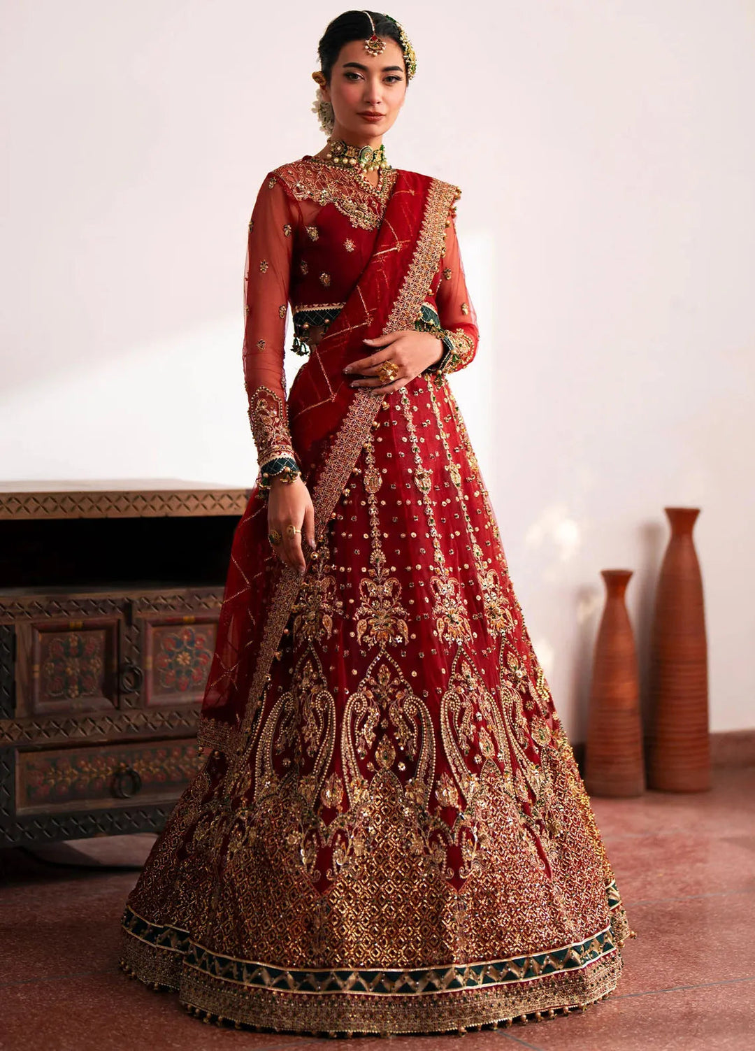 Khatoon By Eleshia Embroidered Net Suit Unstitched 3 Piece ELS24K Raeesa - Luxury Collection