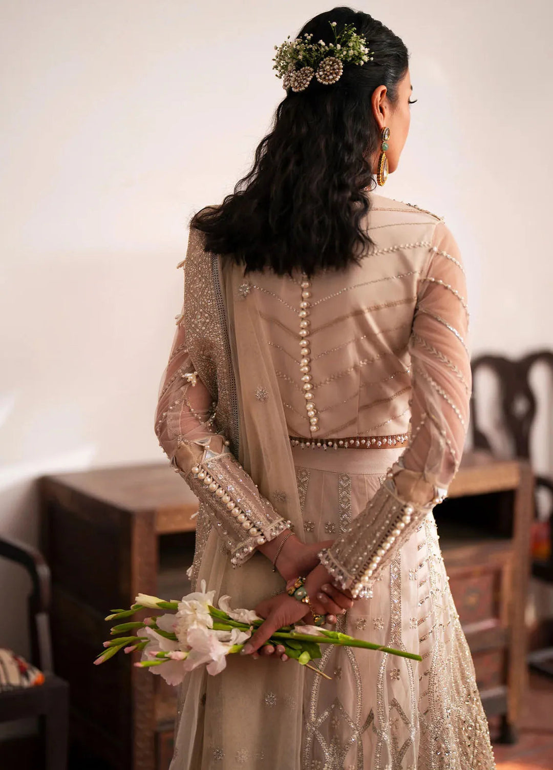 Khatoon By Eleshia Embroidered Net Suit Unstitched 3 Piece ELS24K Zeina - Luxury Collection