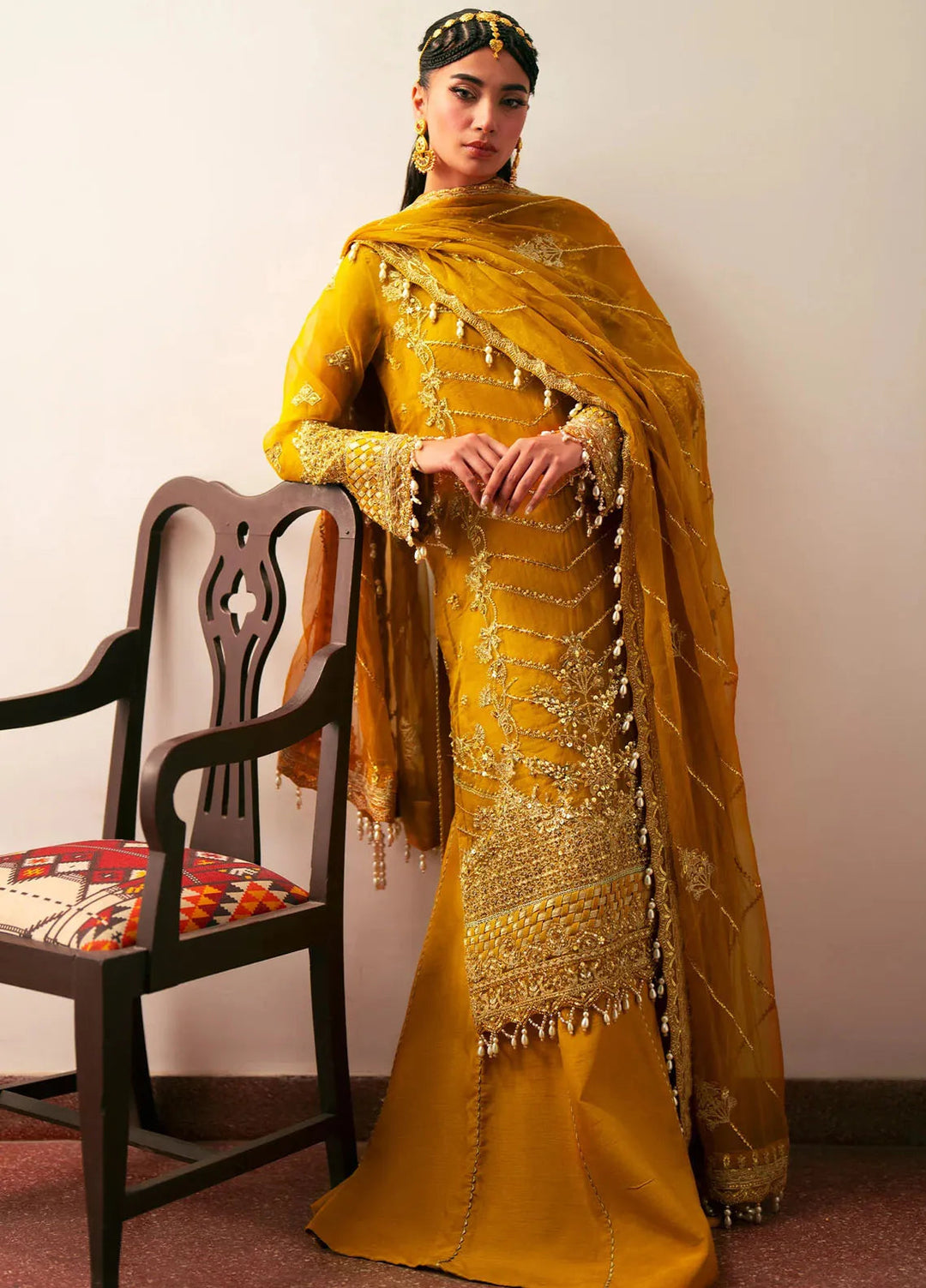 Khatoon By Eleshia Embroidered Organza Suit Unstitched 3 Piece ELS24K Janan - Luxury Collection