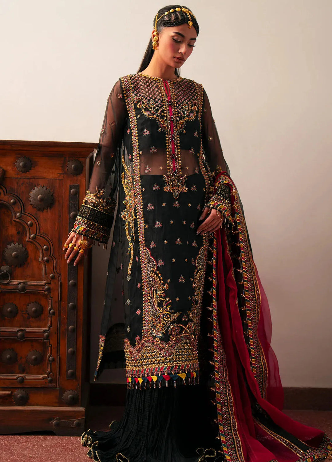 Khatoon By Eleshia Embroidered Organza Suit Unstitched 3 Piece ELS24K Mumtaz - Luxury Collection