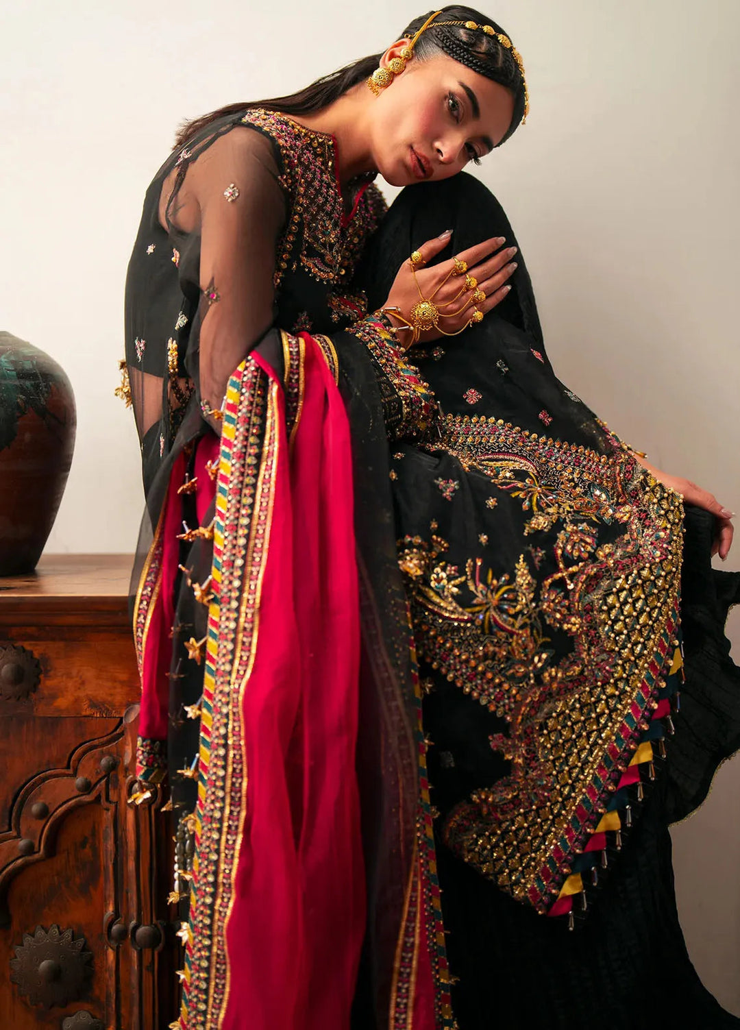 Khatoon By Eleshia Embroidered Organza Suit Unstitched 3 Piece ELS24K Mumtaz - Luxury Collection