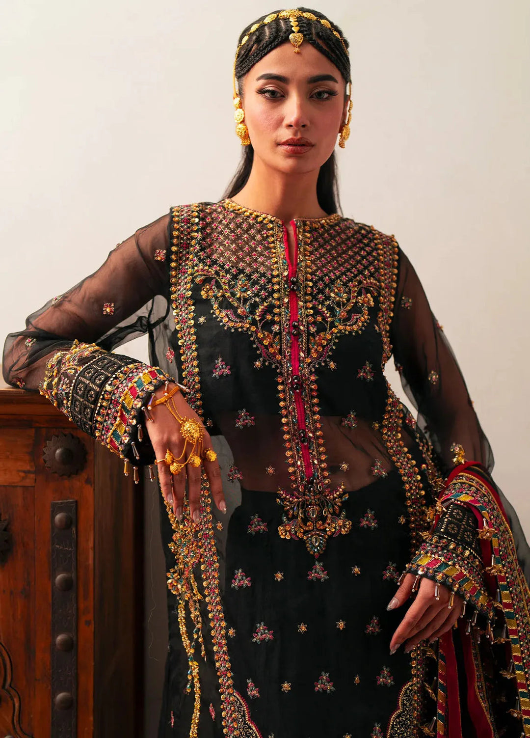 Khatoon By Eleshia Embroidered Organza Suit Unstitched 3 Piece ELS24K Mumtaz - Luxury Collection