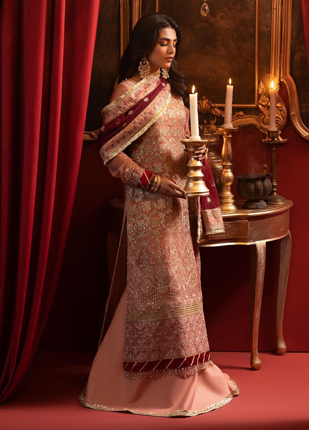 Khawab Deeda By Sahane Embroidered Chiffon Suits Unstitched 4 Piece SNE23KD KD-1101 Dutchess - Formal Collection