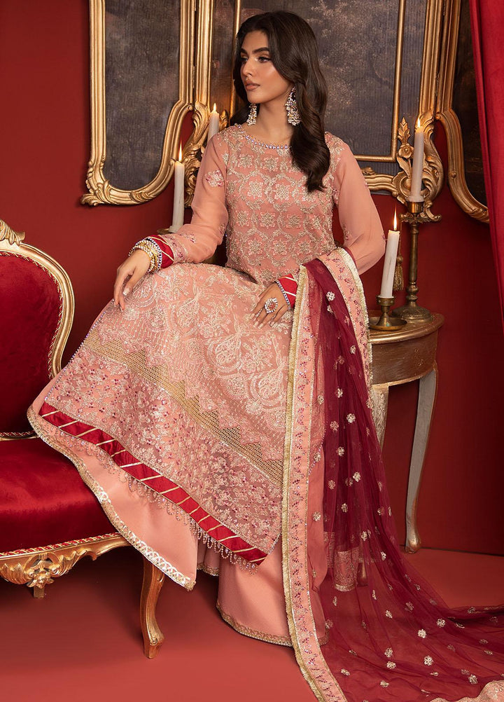 Khawab Deeda By Sahane Embroidered Chiffon Suits Unstitched 4 Piece SNE23KD KD-1101 Dutchess - Formal Collection