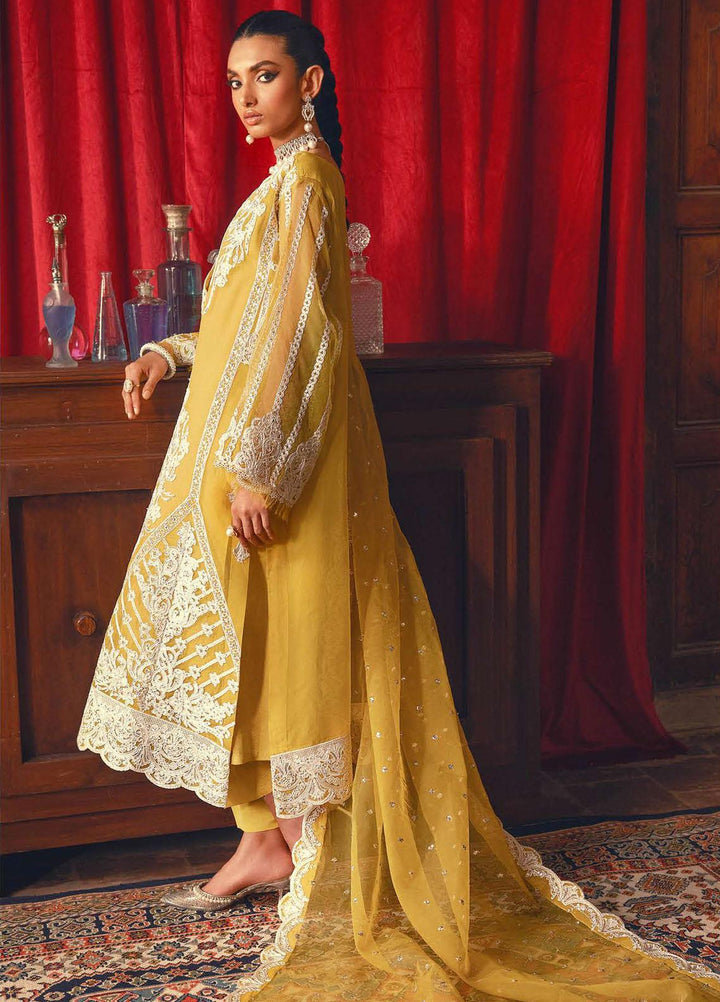 Khoobsurat By Maryum N Maria Embroidered Organza Suits Unstitched 3 Piece MNM23KH MS23546 Daisy Daze - Festive Collection