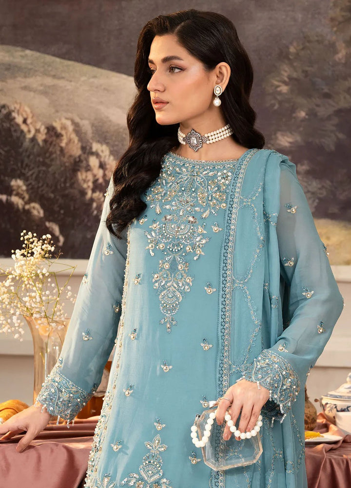 Khurshid Pret Embroidered Chiffon 3 Piece Suit Skyla